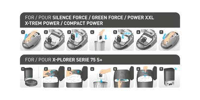Sac aspirateur pour Rowenta Compact Power X Trem Power Silence